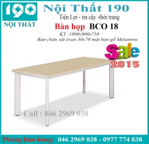Bàn họp chân sắt BCO18