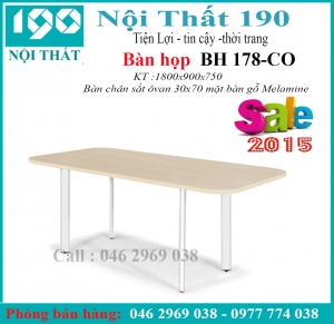 Bàn họp chân sắt BH18-CO