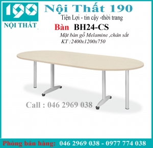 Bàn họp chân sắt BH24-CS