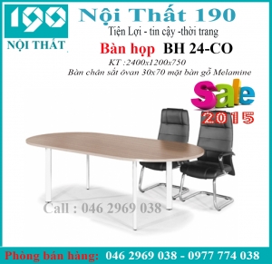 Bàn họp chân sắt BH24-CO