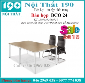 Bàn họp chân sắt BCO24