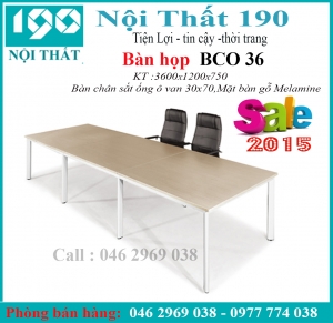 Bàn họp chân sắt BCO36