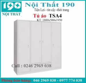 Tủ sắt quần áo TSA 4