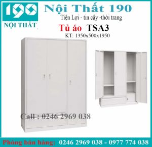 Tủ sắt quần áo TSA 3