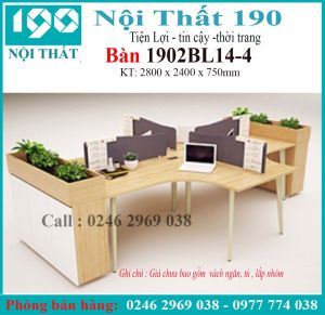 Cụm bàn làm việc 1902BL14-4