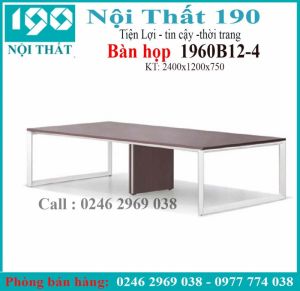 Bàn họp chân sắt 1906B12-4